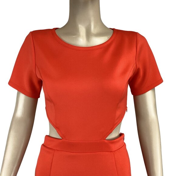 Lovers +‎ Friends Revolve Dress Size Small Coral Eternal Mini Cutout Cocktail - Picture 7 of 10